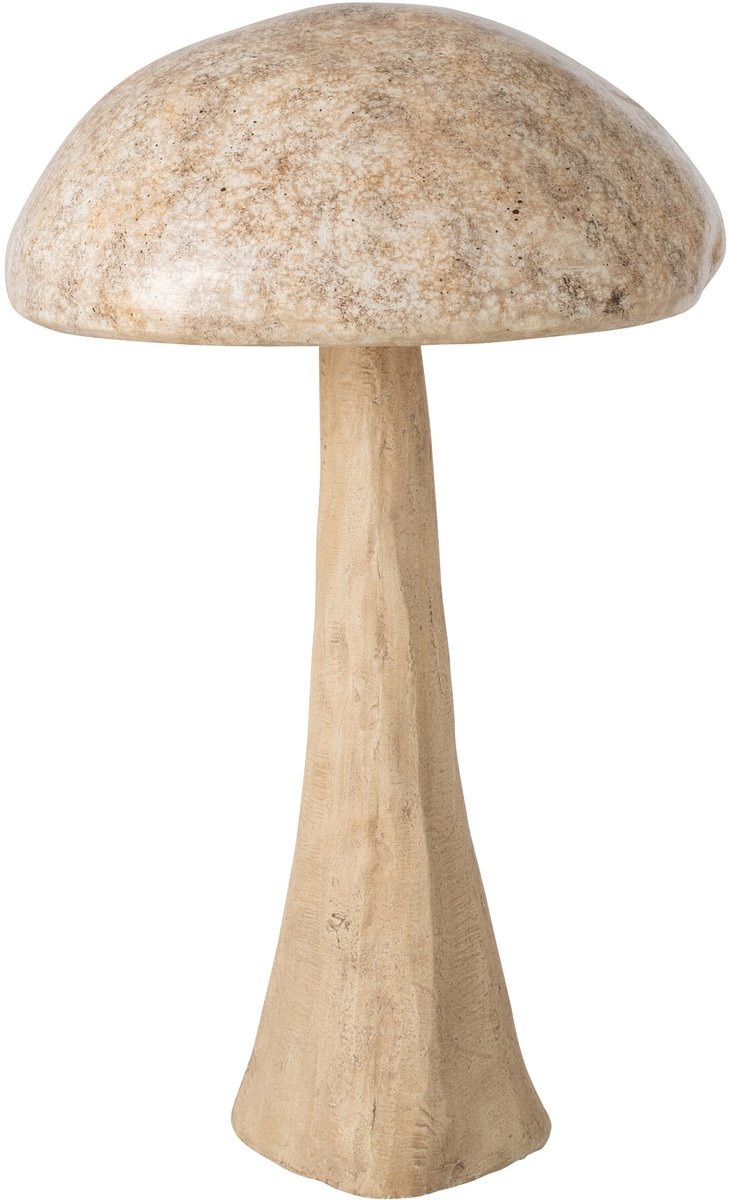 J-Line Decoratie Paddenstoel Magnesium Beige Small