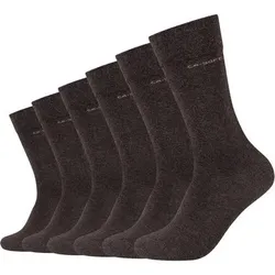 CAMANO Herren Socken ca-soft Socks 6p, Größe 39-42 in Braun Braun