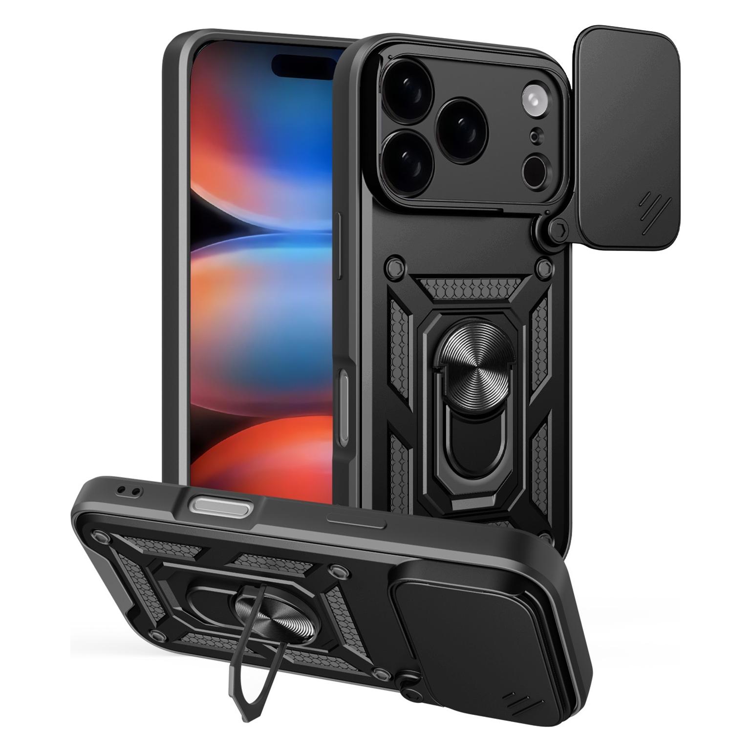 OEM Defender Slide case for iPhone 17 Pro black (Apple iPhone 17 Pro) (GSM193821)