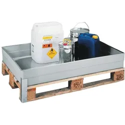 Cemo, Zubehör Lagereinrichtung, Auffangwanne 150 l GFK mit Befestigungswinkel L1210xB810xH165mm
