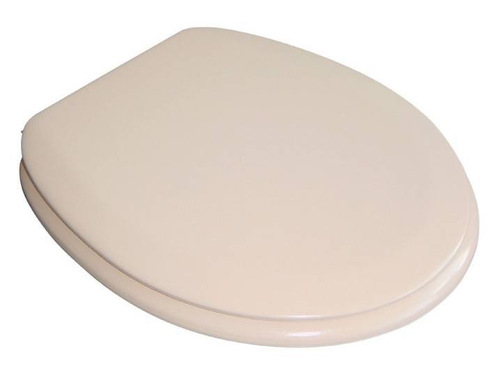 WC-Sitz ADOB Premium , beige, Duroplast, WC-Sitze, WC-Sitz, mit gepolsterter Sitzfläche