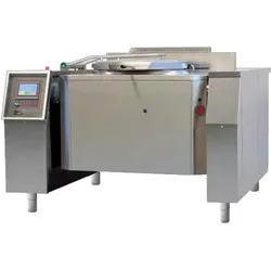EURAST - Gas-kippbratpfanne 180 liter. motor, träger und mischer - 1675x1450x1150 mm - 28 Kw + 750 W 230/1V - 186M8180