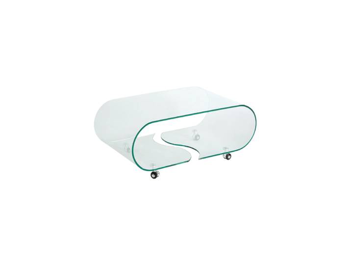 Design Couchtisch „Phantome“ mit Rollen Transparent Invicta Interiors