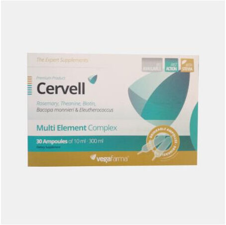 VEGAFARMA CERVELL 30 AMPOLAS