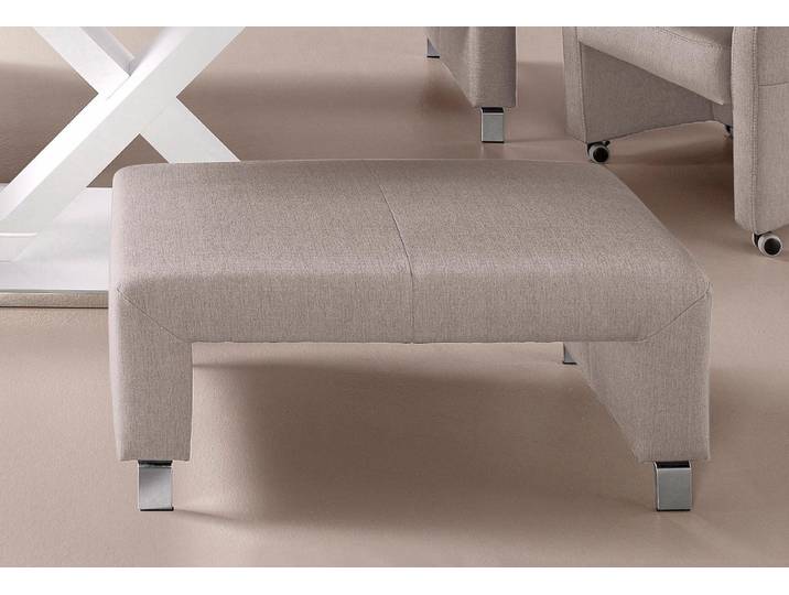 Polsterhocker EXXPO - SOFA FASHION Intenso, Hocker, modern , beige, B:100cm H:50cm T:53cm, NaturLeder;Strukturstoff (Zusammensetzung: Polyester 100%);Luxus-Microfaser (Zusammensetzung: Aufgeflockte 100% Polyester Schicht mit Prägung);Cord (Zusammensetzung: Polyester 100%), Hocker, Polsterhocker, hohe Bodenfreiheit, frei im Raum stellbar, hoher Sitzkomfort