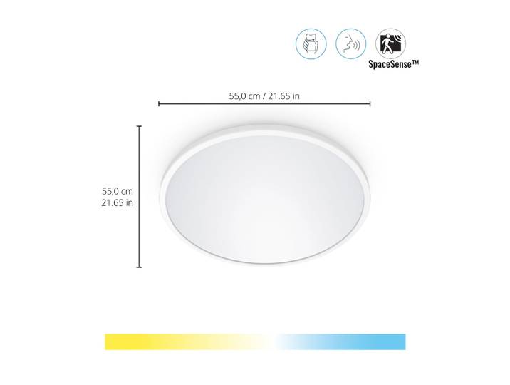 SuperSlim WiZ Deckenleuchte 32W White - WiZ - Wohnzimmer - Modern - Kunststoff - Rund