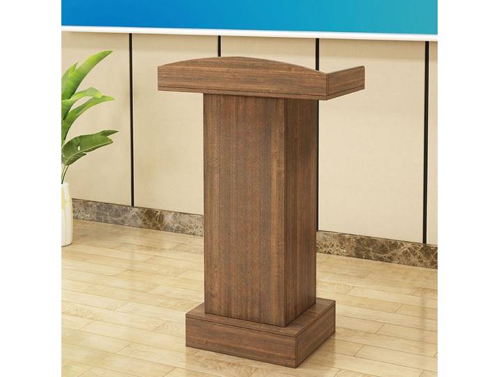 Bureau de réception moderne en bois, pupitre, support de haut-parleur, Portable, hauteur réglable, roues roulantes, rangement verrouillable, bureau