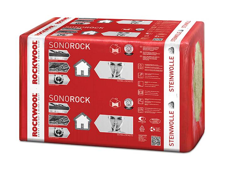 Rockwool Trennwandplatte Sonorock 100 × 62.5 cm 40 mm