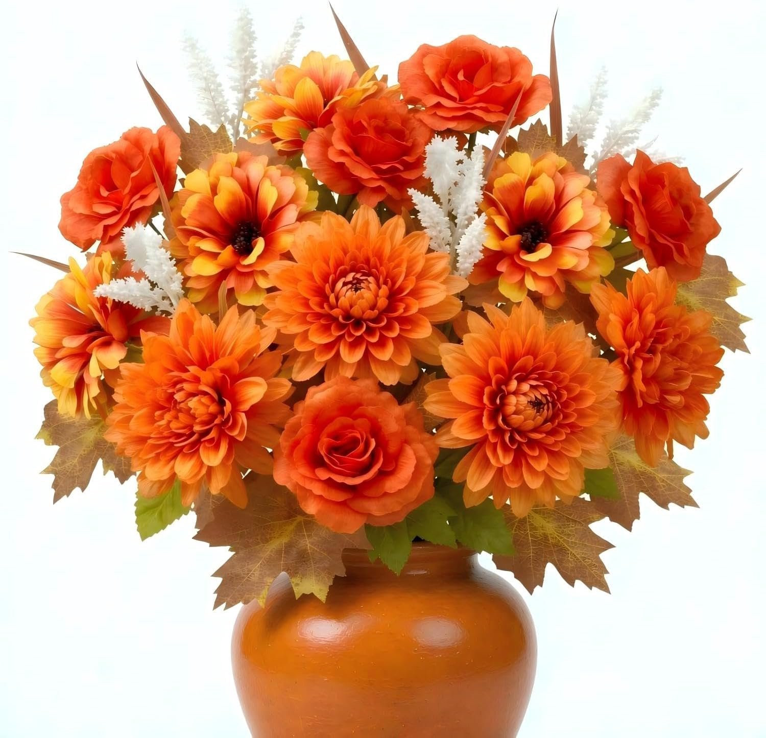 Vemera Kunstherfstbloemen 2 stuks voor decoratie