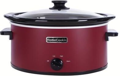 Homecookin 6 Quart Slow Cooker Oval Manual Pot Food Warmer