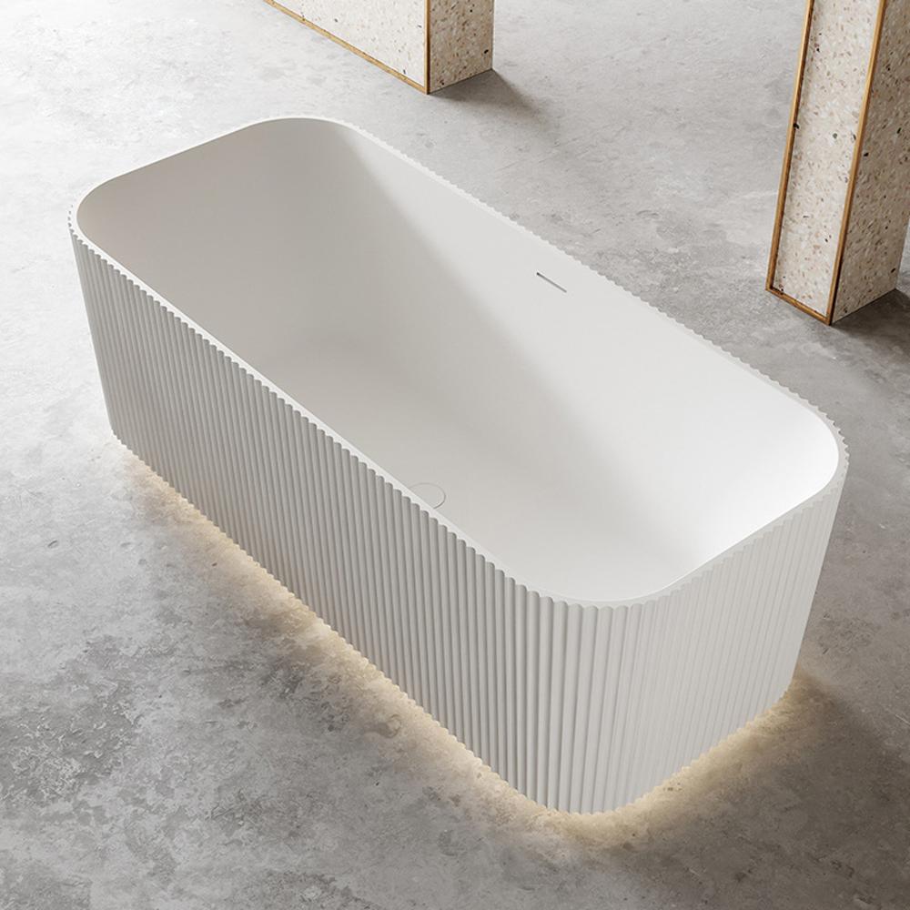 Badewanne, Rundeck-Badewanne, freistehende Badewanne, Relax-Badewanne, Badezimmer-Badewanne, gestreifte Badewanne, LED-Badewan150*75*58cm/TW-7682-150/