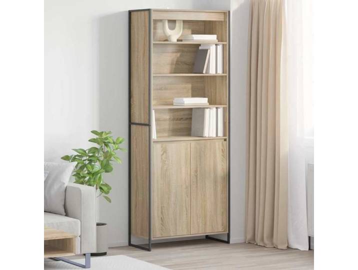 NEW 2026  Armoires Hautes lot de 2 moderne BUFFET BAS Sonoma 79x36x200 cm Bois d'ingénierie L1837