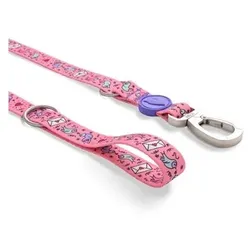 Morso Hondenriem Verstelbaar Gerecycled Sweet Tweet Roze (Hund, Allgemein), Halsband + Leine