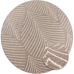 Tchibo - Outdoor-Wende-Teppich »Leaves« - taupe