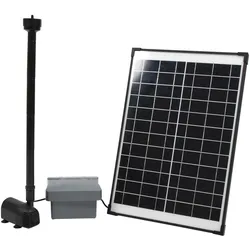 Ubbink, Brunnen + Gartenteich, - SolarMax 1000 - Fonteinpomp op zonne-energie - met eigen accu - vijverpomp