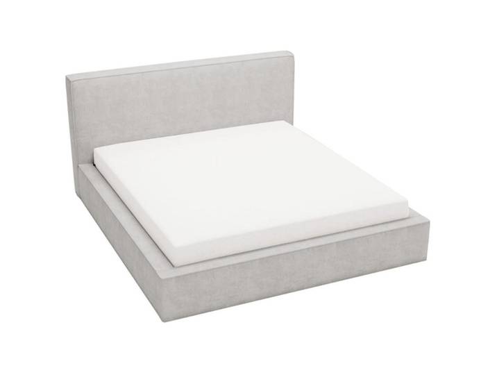 Graingold Polsterbett Monaco 200x200 Hellgrau, 200x200 cm, Schlafzimmer, Betten, Polsterbetten