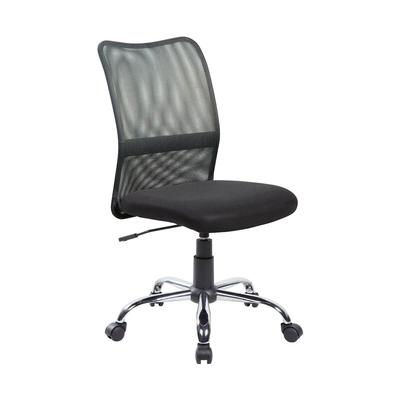 Dmora Bürostuhl Dana, Mesh-Arbeitsstuhl, ergonomischer Bürositz, 57x46h90/100 cm, schwarz