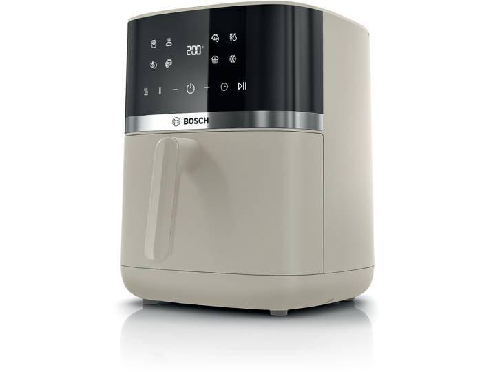BOSCH Heißluftfritteuse Air Fryer Serie 4, MAF462B0, 6,1l, 2 Heizelemente, 7 Programme , beige (schwarz cream), B:27,6cm H:33,2cm T:38,5cm, Fritteusen, Auftaufunktion, Korb/Gitter spülm.geeignet, Heißluftfritteuse