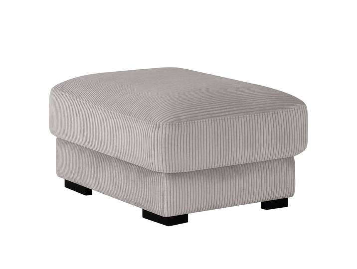 Polsterhocker Sintra 82 x 43 x 62cm Grau Cordstoff Lola: Hellgrau
