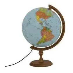 Zachem, Globus, Beleuchteter politischer Globus, 32 cm, englischer Stil (32 cm)