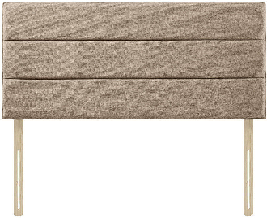 17 Stories Upholstered Chenille Headboard Cream Small Double (4')