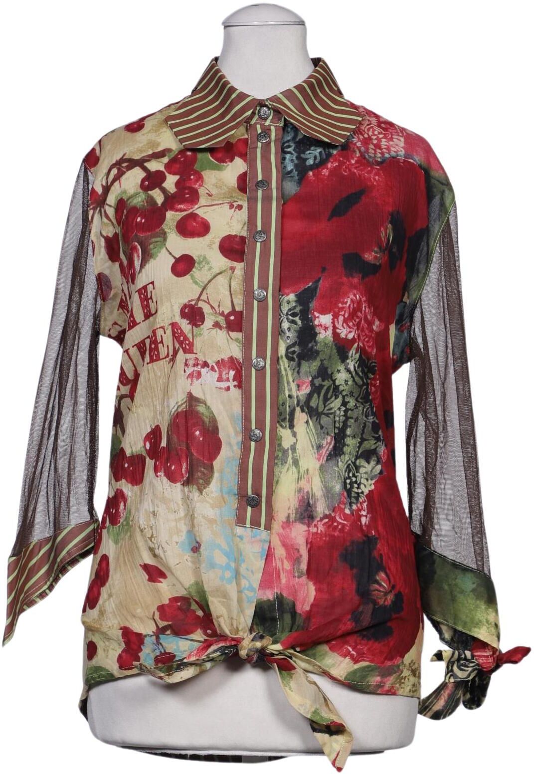 Save THE Queen! Damen Bluse, Mehrfarbig, Gr. S, Baumwolle - Second Hand