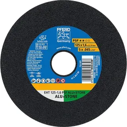 Trennscheibe PFERD Ø 125 x 1,6 x 22,23mm, gerade für Alu, Stein, Beton, Fliesen