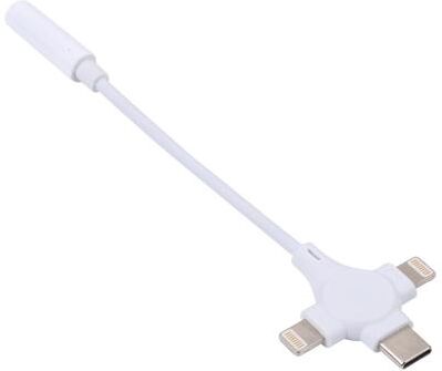 CaseAndConnect Premium Dual Interface USB Lightning To Audio Adapter Cable Premium Dual Interface USB Lightning To Audio Adapter Cable