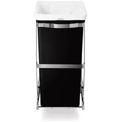 Simplehuman ausziehbarer Abfalleimer 30 L, einfach CW1124 mit Metallrahmen und Kunststoffeimer, Abfalleimer, Schwarz