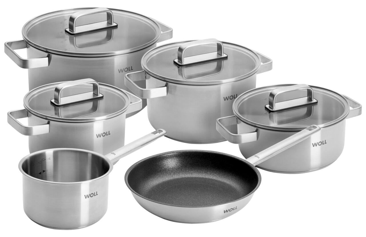 STEEL Woll 10-delige pannenset