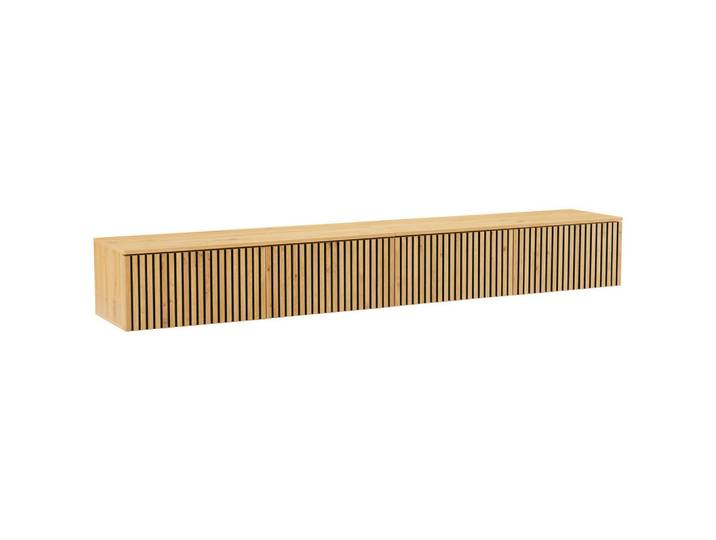Xora Lowboard, Eiche Artisan, 237x31.5x40 cm, hängend, Wohnzimmer, Wohnwände, Lowboards, Lowboards hängend
