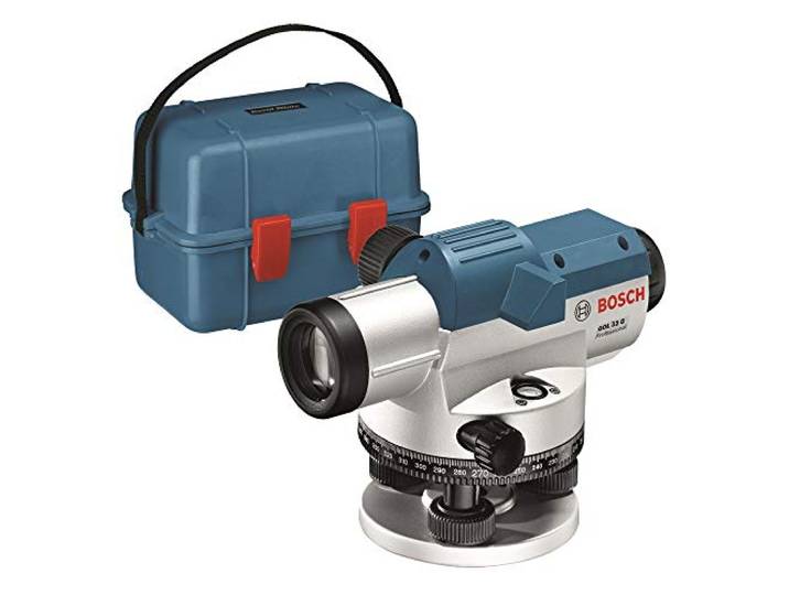 Bosch Professional Niveau optique GOL 32 G (grossissement 32x\, unité de mesure: 400 Gon\, portée : jusqu’à 120 m\, dans un coffret de transport)