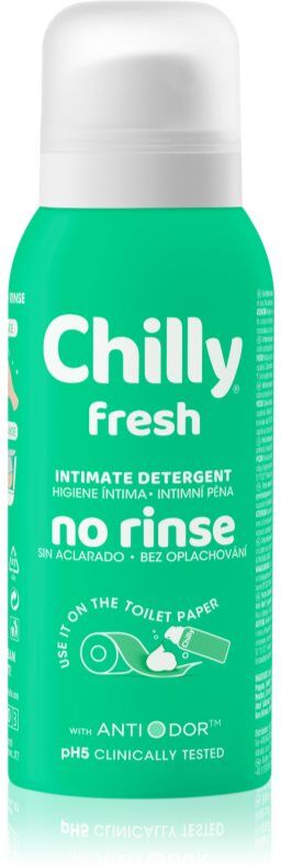 Chilly Fresh No Rinse Opfriskende renseskum til intimhygiejne 100 ml