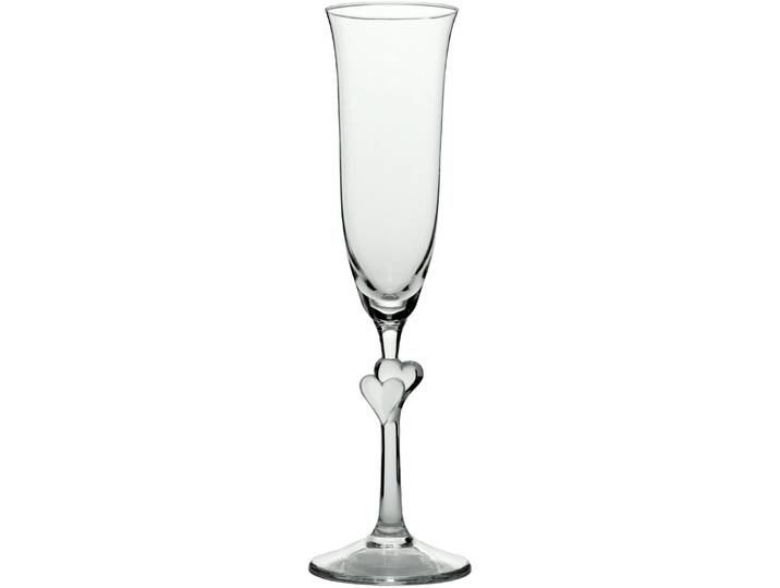 Champagnergläser-Set L Amour Transparent Glas H 24.2 cm 0.175 l 1 Stk'