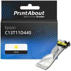 Druckerpatrone kompatibel mit Epson C13T11D440 - Gelb - Hohe Kapazität