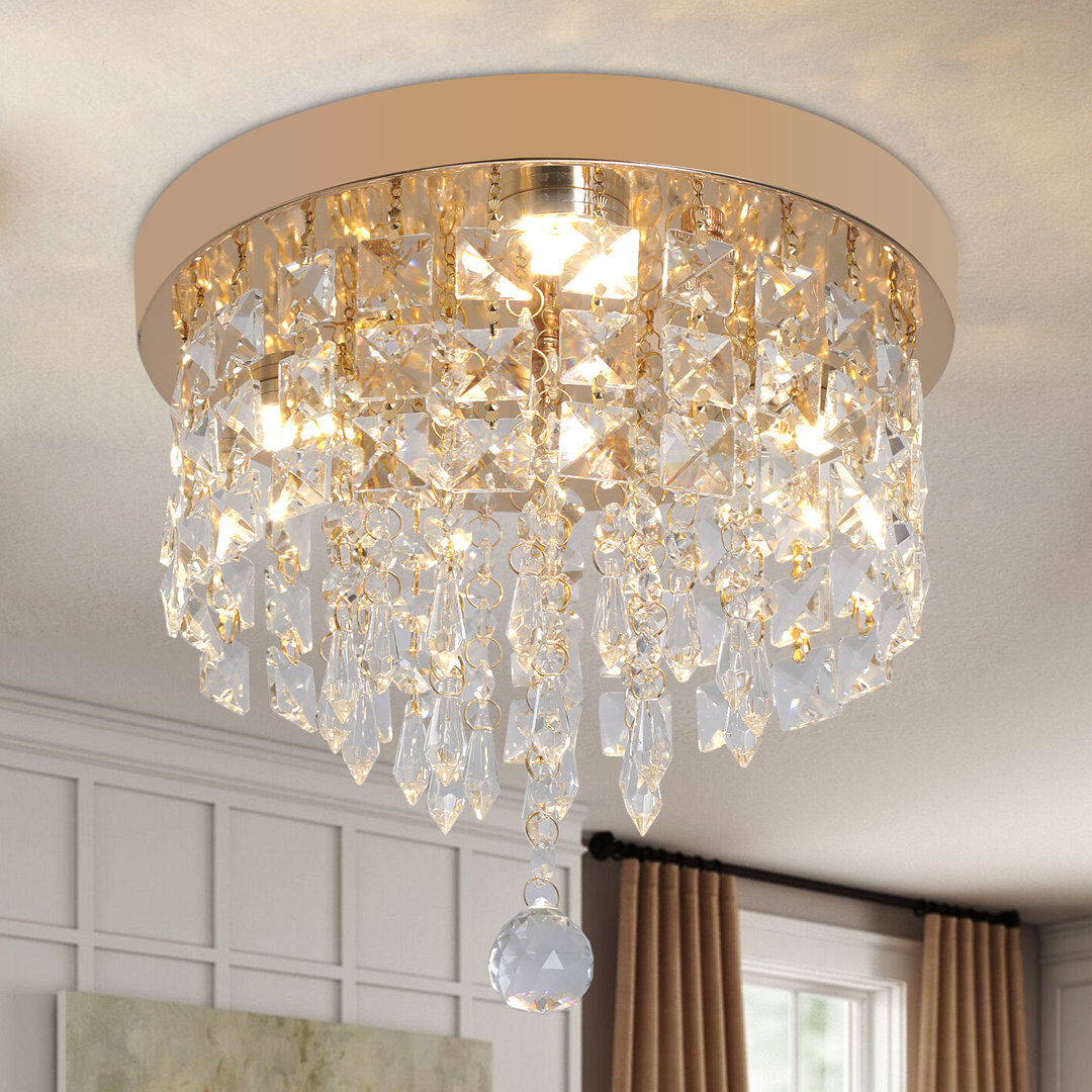 Rosdorf Park LED Flush Mount Gold 22cm H X 25cm W X 25cm D