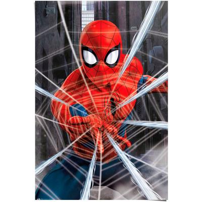 Poster REINDERS "Marvel Spiderman - gotcha", rot (farbe bild(er): rot), B:61cm H:91,5cm T:0,1cm, Papier, Bilder, Poster
