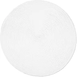 Excelsa Set Mit 6 Tischsets Round Plastik 36x0,2x36 cm Weiß