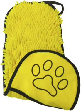 Happy Pet Pantry Absorbent Quick Dry Pet Bathrobe Towel For Dogs And Cats yellow