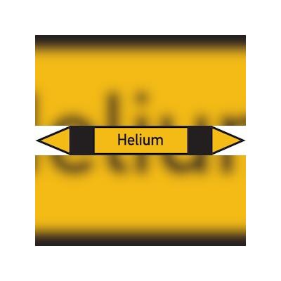 Rohrleitungskennzeichen Helium - 270x37 mm Folie selbstklebend