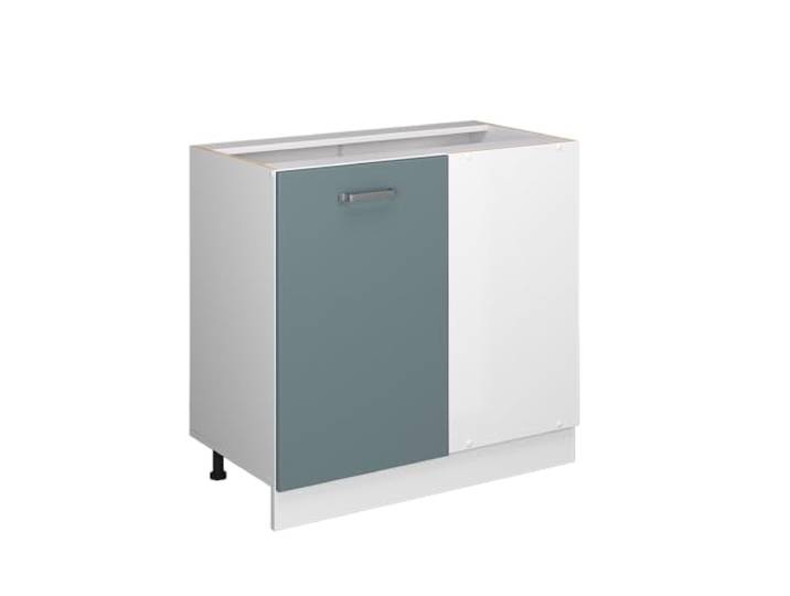 Vicco Eckschrank für Hausrat R-Line, Blau-Grau, 86 cm