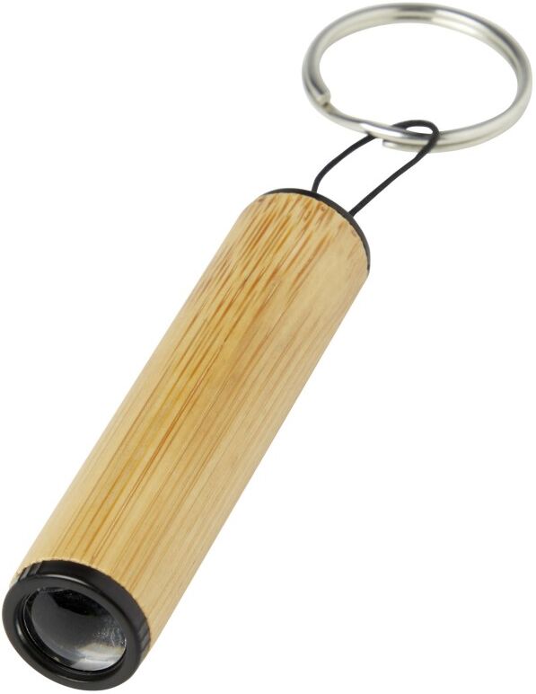 Porte-clés lumineux personnalisable en bambou Cane naturel
