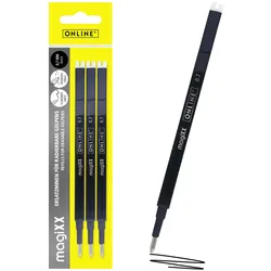 ONLINE® magiXX Gelschreiberminen 0.7 mm Schwarz