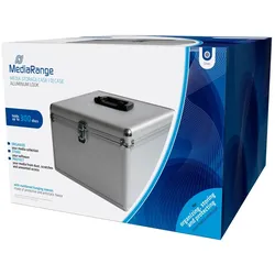 MediaRange BOX76 CD-Hülle Gehäusebox 300 Disks Silber