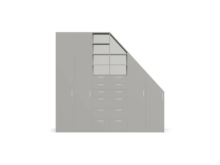Le meuble parfait pour vos espaces inclinés Mélaminé premium Gris