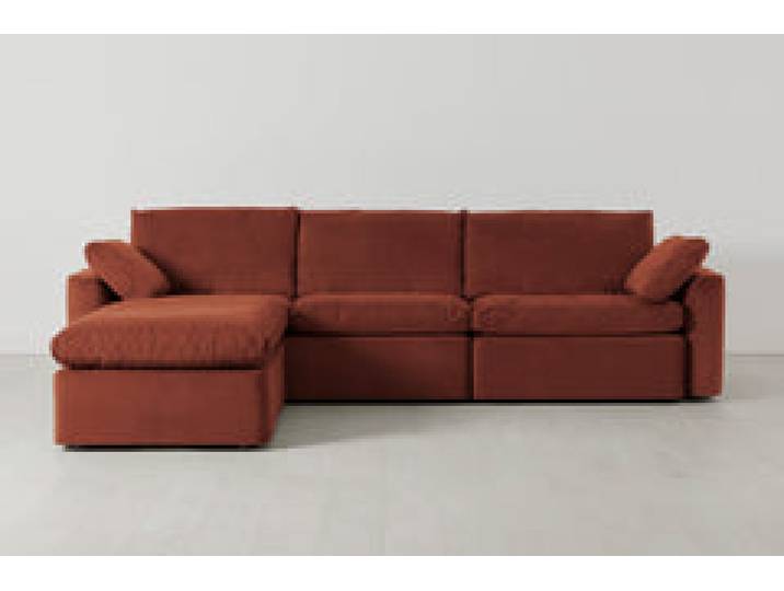 Model 13 4-Sitzer-Sofa mit Chaiselongue links, Brick