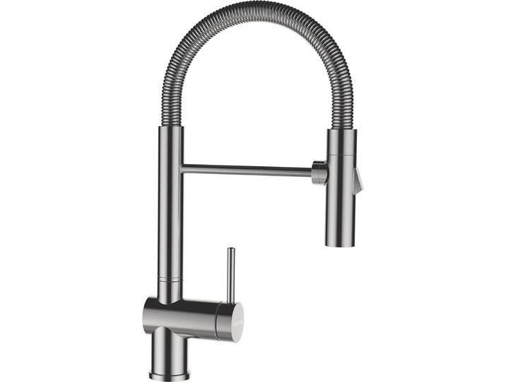 Küchenarmatur mit Einhebelmischer SINA edelstahlfinish 515000