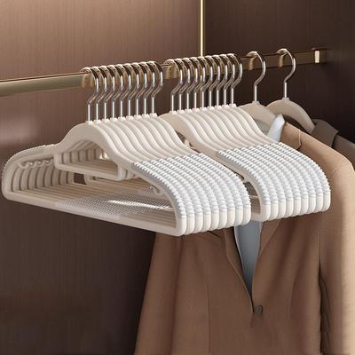 Inspired Deals 20PCS Non Slip Clothes Hangers With 360 Rotating Hooks & Shoulder Protect Design white