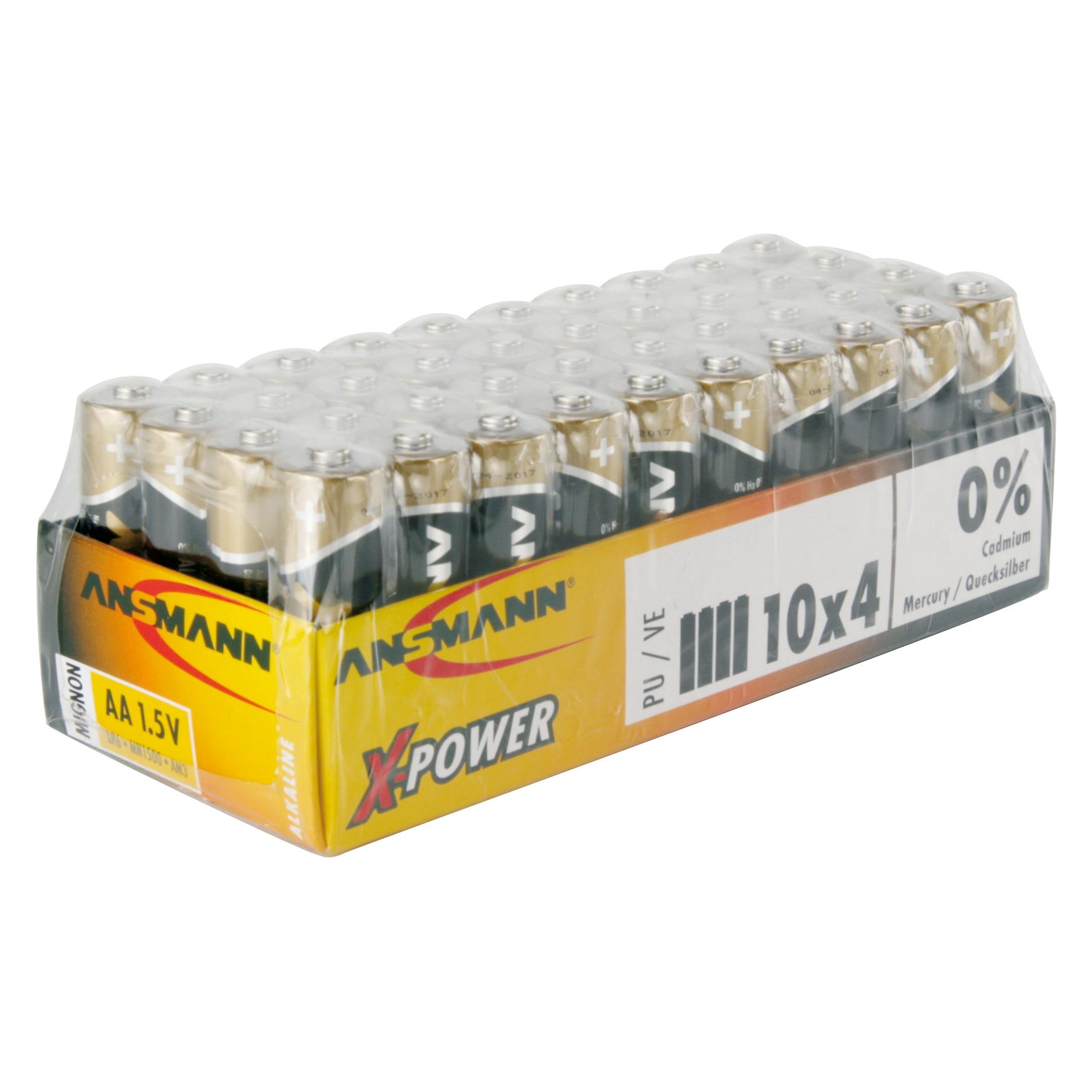 Ansmann Batterie AA 40er 40x Mignon, LR6/1.5V/40er Box (40 Stk., AA) (5015681-888)