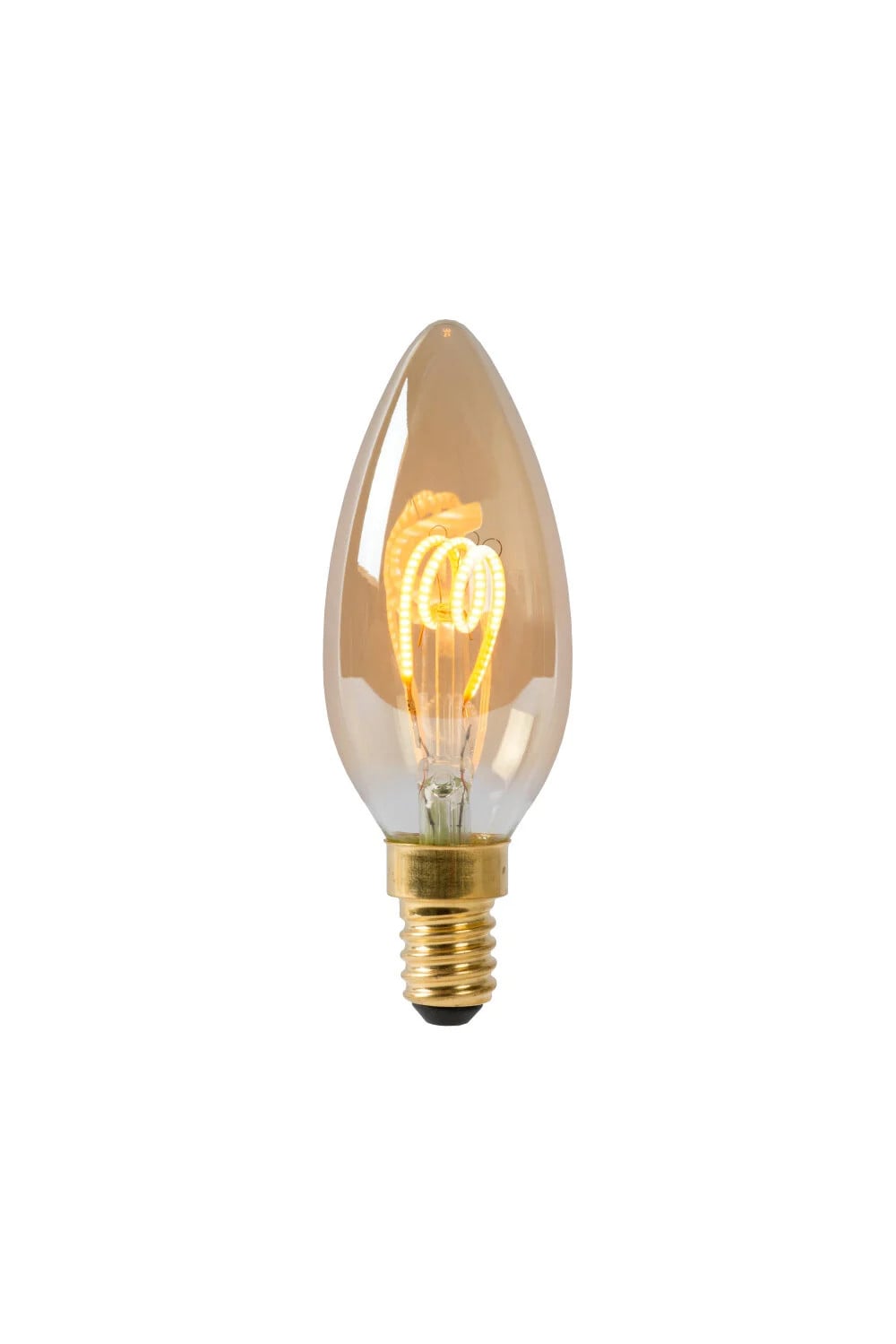 Lucide C35 Filament LED Lamp Amber E14 3W 2200K Dimbare Lamp Ø 3,5 cm